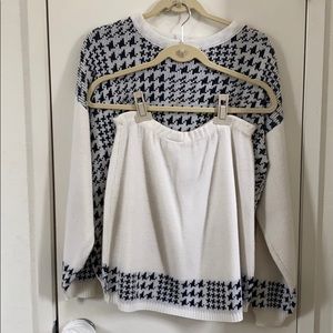 Women’s two piece sweater/skirt set